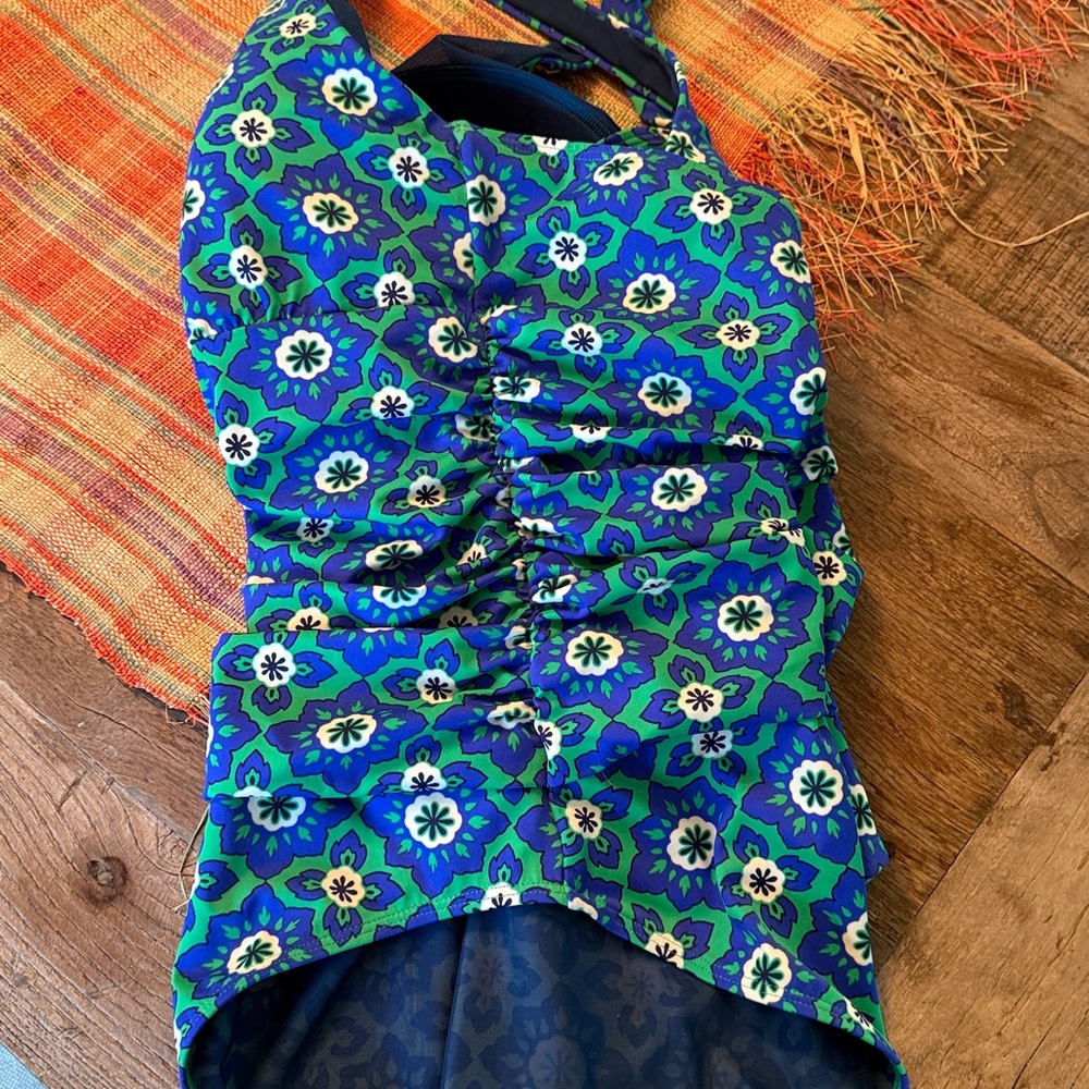 Boden Talamanca Mosaic Slimming Onepiece Swimsuit, Womens 12L - Picture 5 of 5